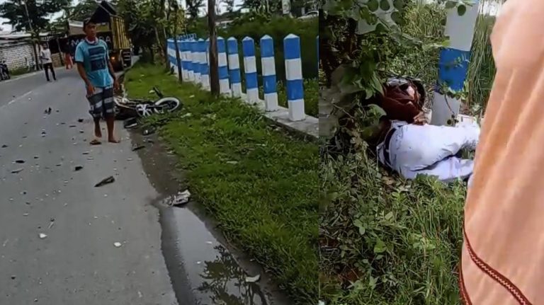Motor Adu Banteng dengan Truck, Pelajar Ini Mengalami Gagar Otak