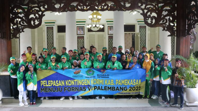 Wabup Fattah Jasin Lepas Kontingen KORMI Pamekasan ke FORNAS VI Palembang, Berharap Harumkan Nama Daerah