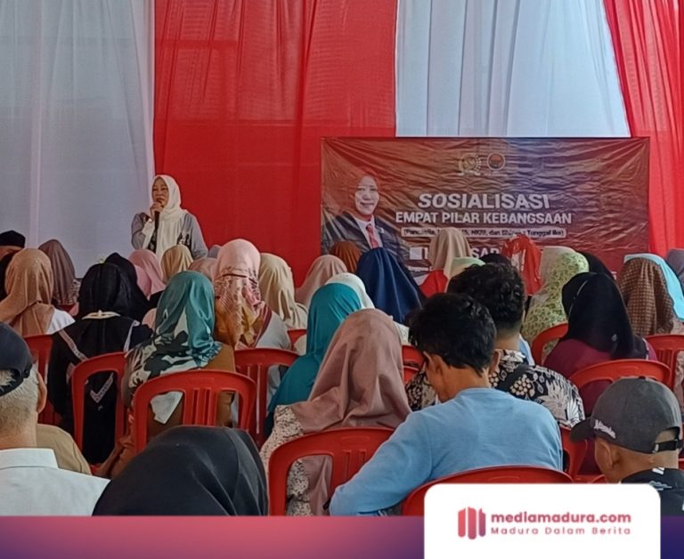 Sosialisasi 4 Pilar Kebangsaan, Hj. Ansari Ajak Masyarakat Desa Jaga Budaya Gotong-royong