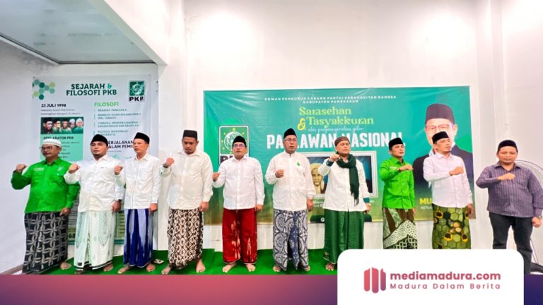 Syaikhona Kholil Bangkalan dan Gus Dur Dinobatkan Jadi Pahlawan Nasional, PKB Pamekasan: Kami Bangga dan Sangat Bersyukur