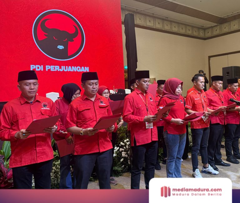 Taufadi Resmi Jabat Ketua DPC PDI Perjuangan Kabupaten Pamekasan