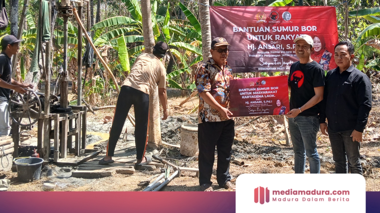 Warga Pamekasan Sambut Baik Bantuan Sumur Bor Anggota DPR RI Hj. Ansari