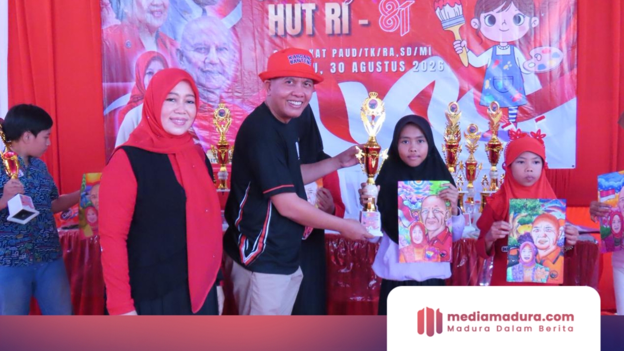 13 Kecamatan Meriahkan Lomba Mewarnai DPC PDI Perjuangan Pamekasan