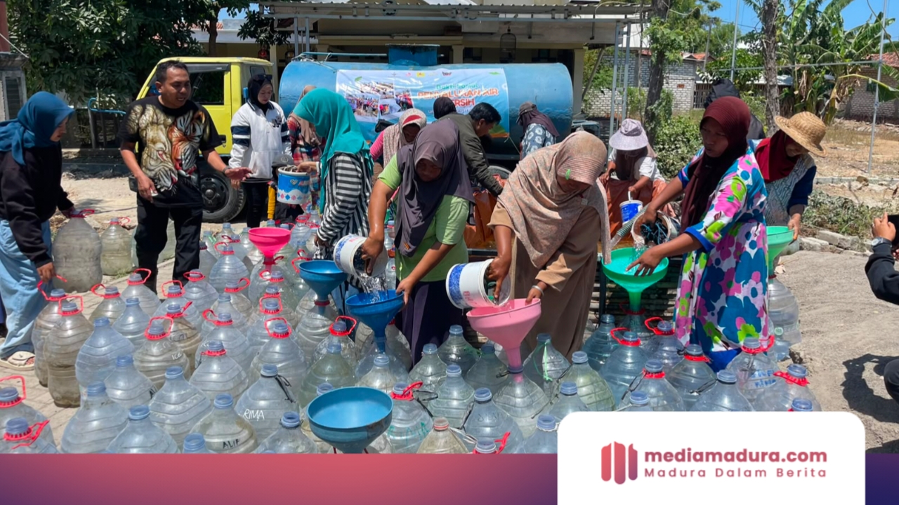 Kekeringan di Pamekasan Meluas, AJP Sisir 11 Kecamatan Salurkan Air Bersih